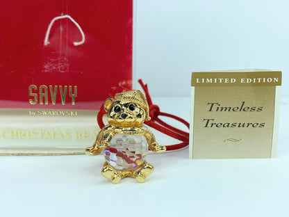 Swarovski Christmas Bear Pendant Chain Limited Edition Savvy in box S163