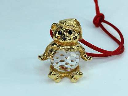 Swarovski Christmas Bear Pendant Chain Limited Edition Savvy in box S163