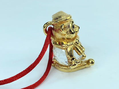 Swarovski Christmas Bear Pendant Chain Limited Edition Savvy in box S163