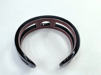 Vintage Authentic Hermès Enamel Bangle Bracelet Variation Vernis Navy Red GS796