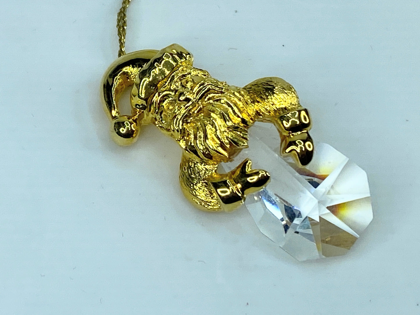 Swarovski crystal Strass collection of Santa Claus pendant & chain in box S162