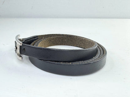 Vintage Hermès Leather Wrap Hapi 3 Bracelet authentic 29.5" with box GS797