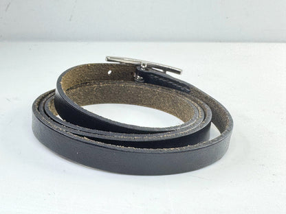 Vintage Hermès Leather Wrap Hapi 3 Bracelet authentic 29.5" with box GS797