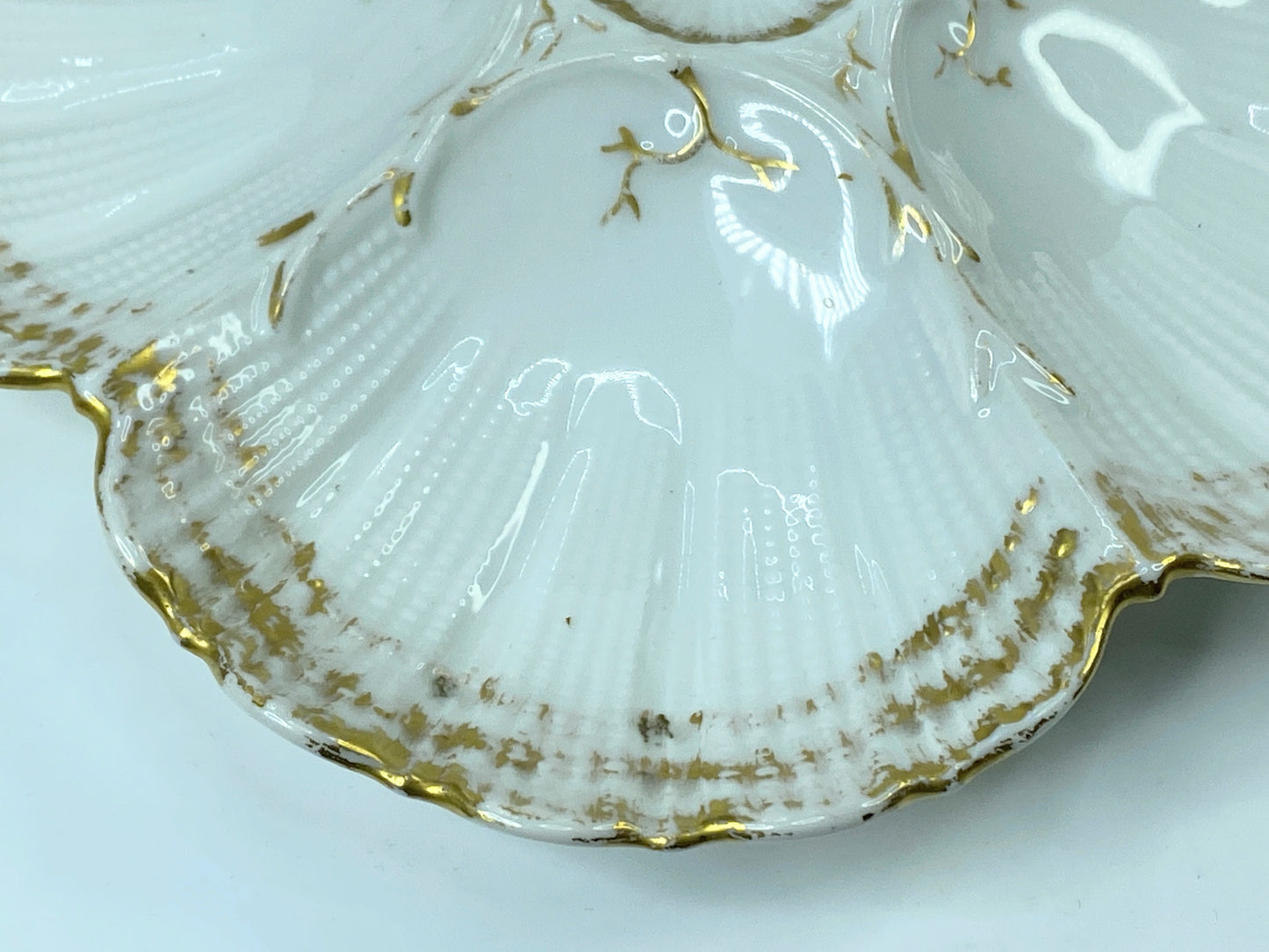 Antique French Limoges Porcelain Oyster Plate by "M. Redon, " circa 1870 A429