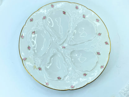GDA Haviland Limoges 5 Well Hand Painted Porcelain Rosebud Flowers & Gold A430