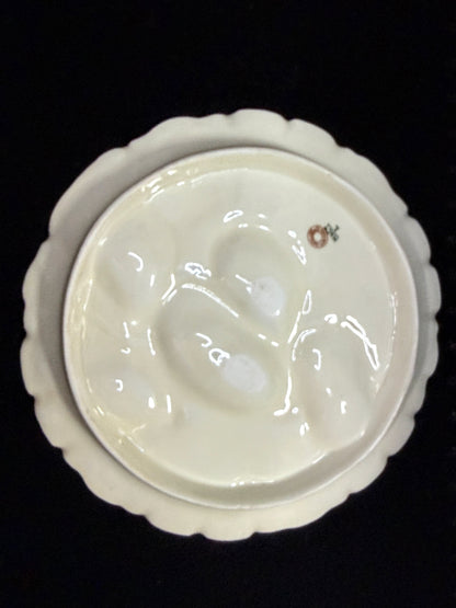 Vintage Limoges Oyster Plate Old Abbey France Porcelain 8.5" A879
