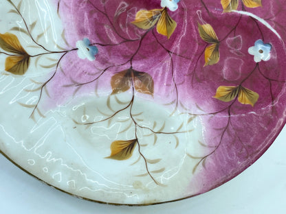 RARE 1861 German Erdmann Schlegelmilch hand-painted 5 well Oyster plate S431