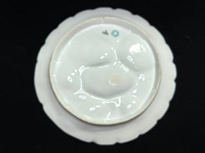 Vintage H&C Limoges Oyster Plate Floral Rim Hand Painted 8.5" A883