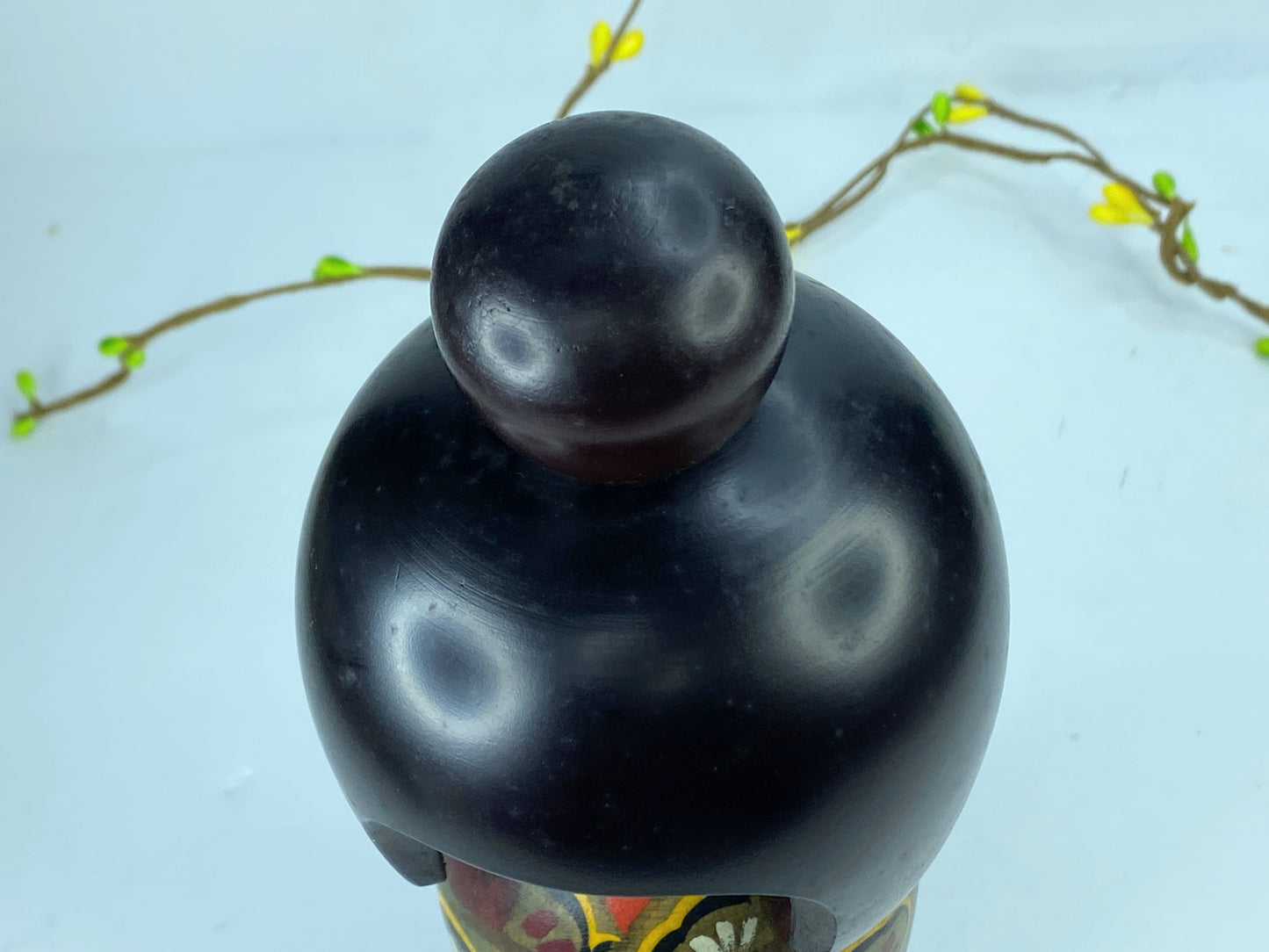 Kokeshi Doll Japanese Doll Wooden Showa Retro Tsuchiyu Onsen region 7" x3" A220