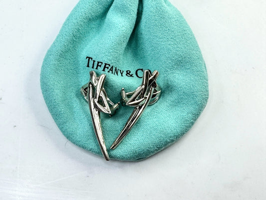 Vintage Tiffany & Co Paloma Picasso Sterling Starfish Clip-On Earrings JR1619