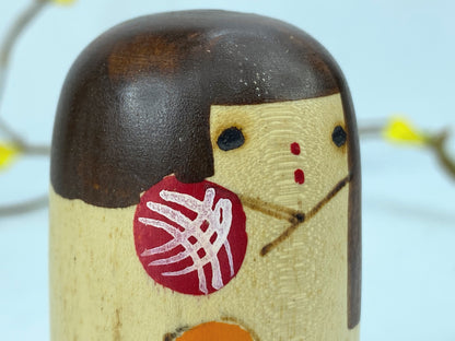 Japanese Creative Kokeshi doll by Isamu Yamakawa "Miniature Sosaku series" A224