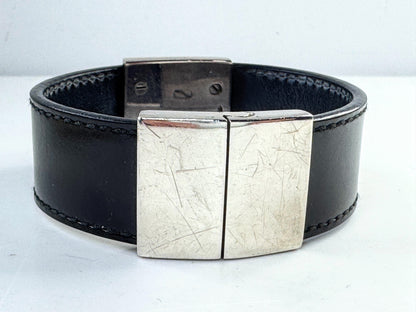 Vintage Gucci Sterling Silver Cuff Bracelet  7 7/8" JR1627