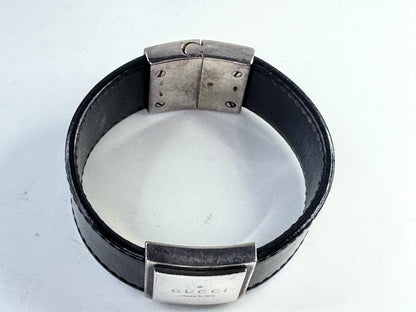 Vintage Gucci Sterling Silver Cuff Bracelet  7 7/8" JR1627