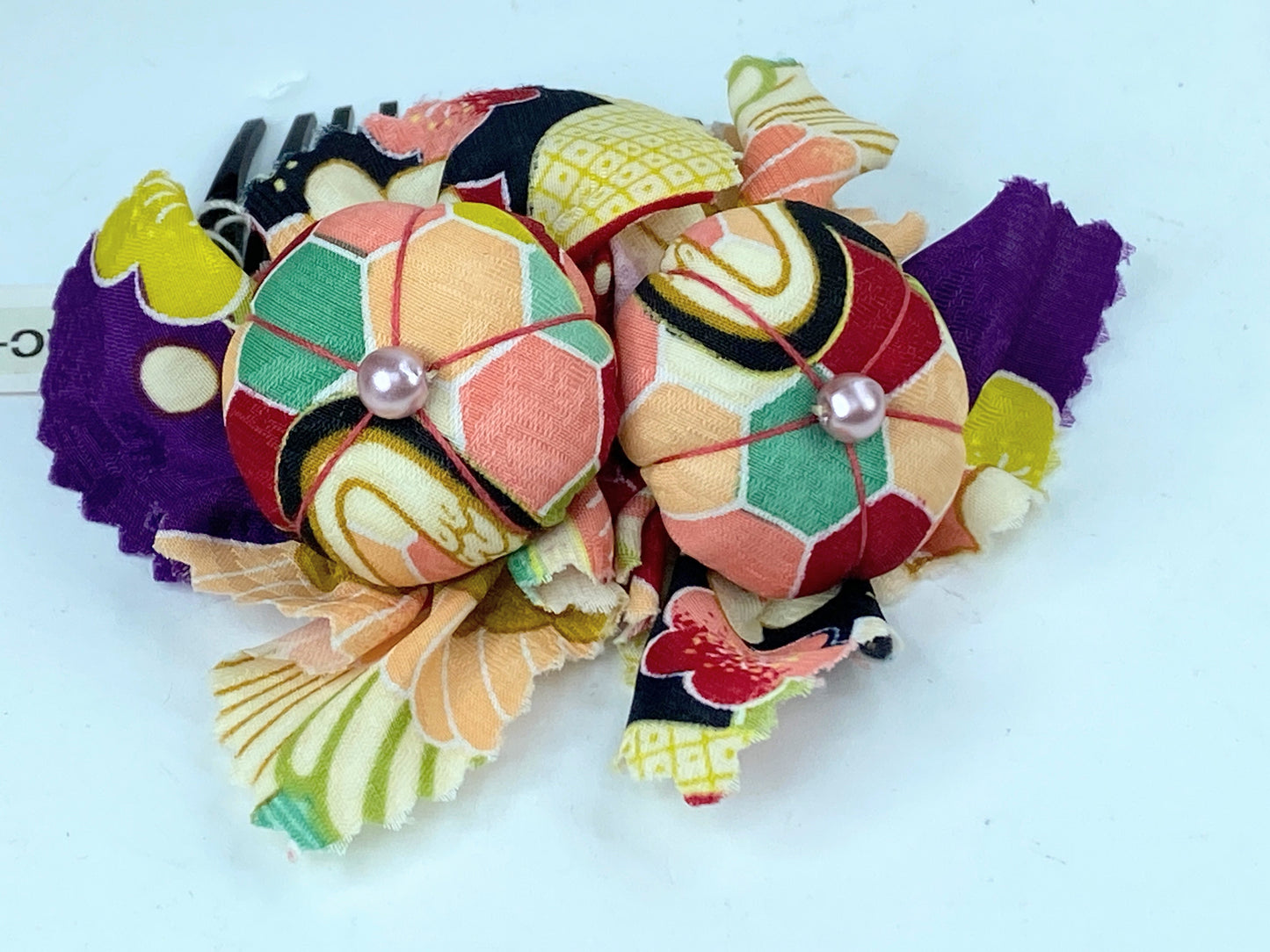 Handmade Japanese Floral Tsumami Hair pin Kimono Hanfu hair accessory GS391