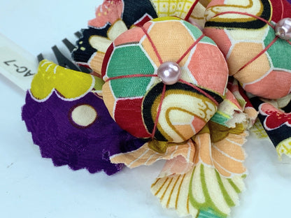 Handmade Japanese Floral Tsumami Hair pin Kimono Hanfu hair accessory GS391