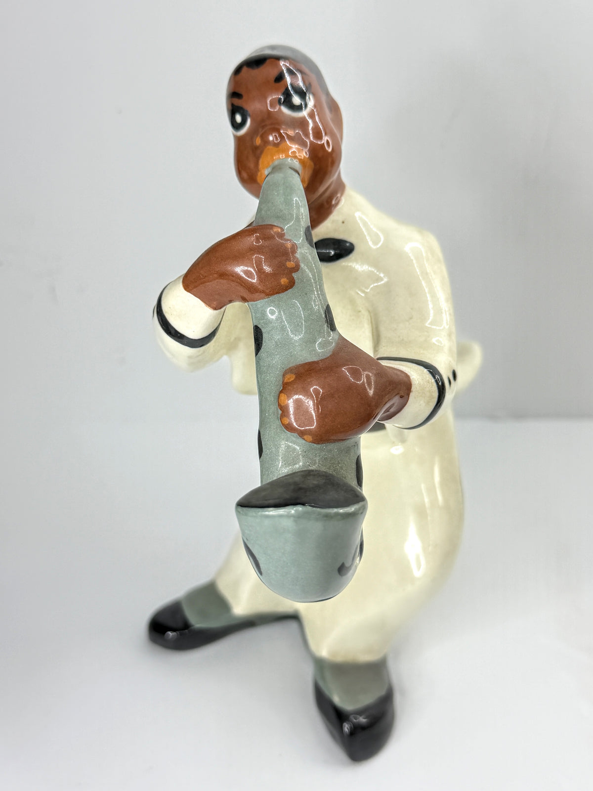 West Coast C1940'S Pottery Jazz Band Figurines Vintage Set of 4 Rare A1077