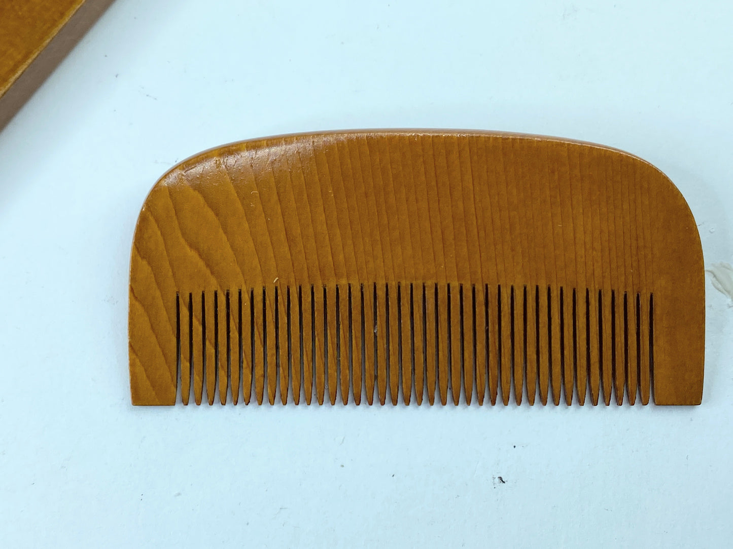 1970's hand craft Boxwood hair Comb & picks Camellia Oil Finished GS392