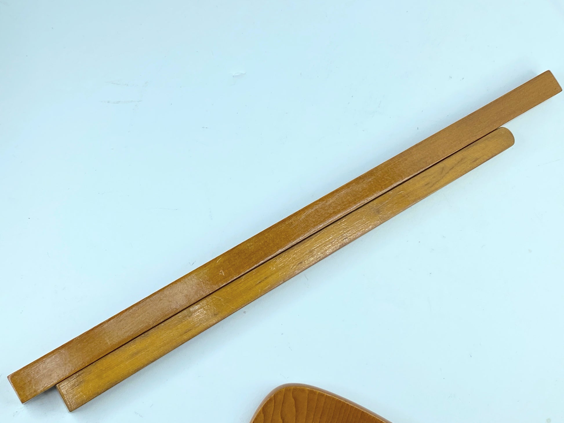 1970's hand craft Boxwood hair Comb & picks Camellia Oil Finished GS392