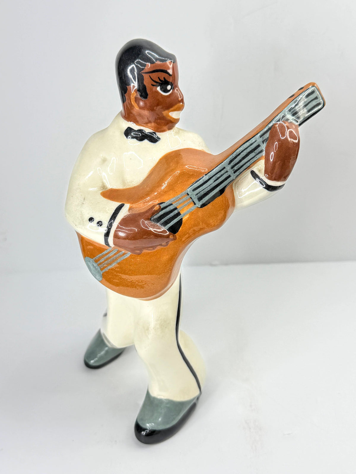 West Coast C1940'S Pottery Jazz Band Figurines Vintage Set of 4 Rare A1077
