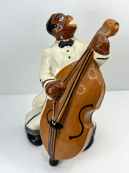 West Coast C1940'S Pottery Jazz Band Figurines Vintage Set of 4 Rare A1077