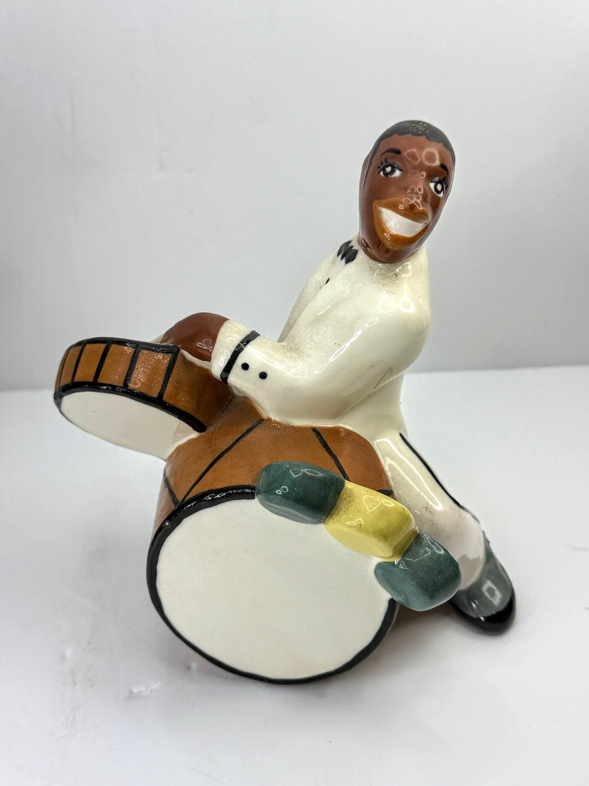West Coast C1940'S Pottery Jazz Band Figurines Vintage Set of 4 Rare A1077