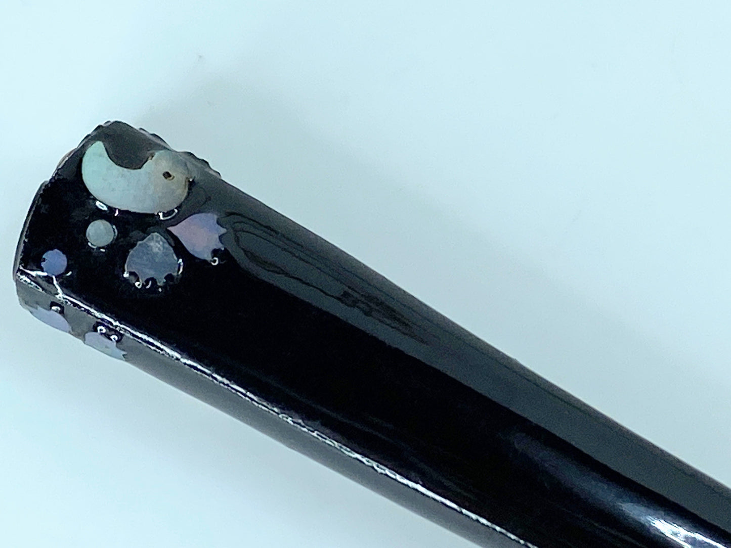 Mid age Kanzashi kimono Hair stick , Mother-Of-Pearl, Silver, Gold Wire GS395