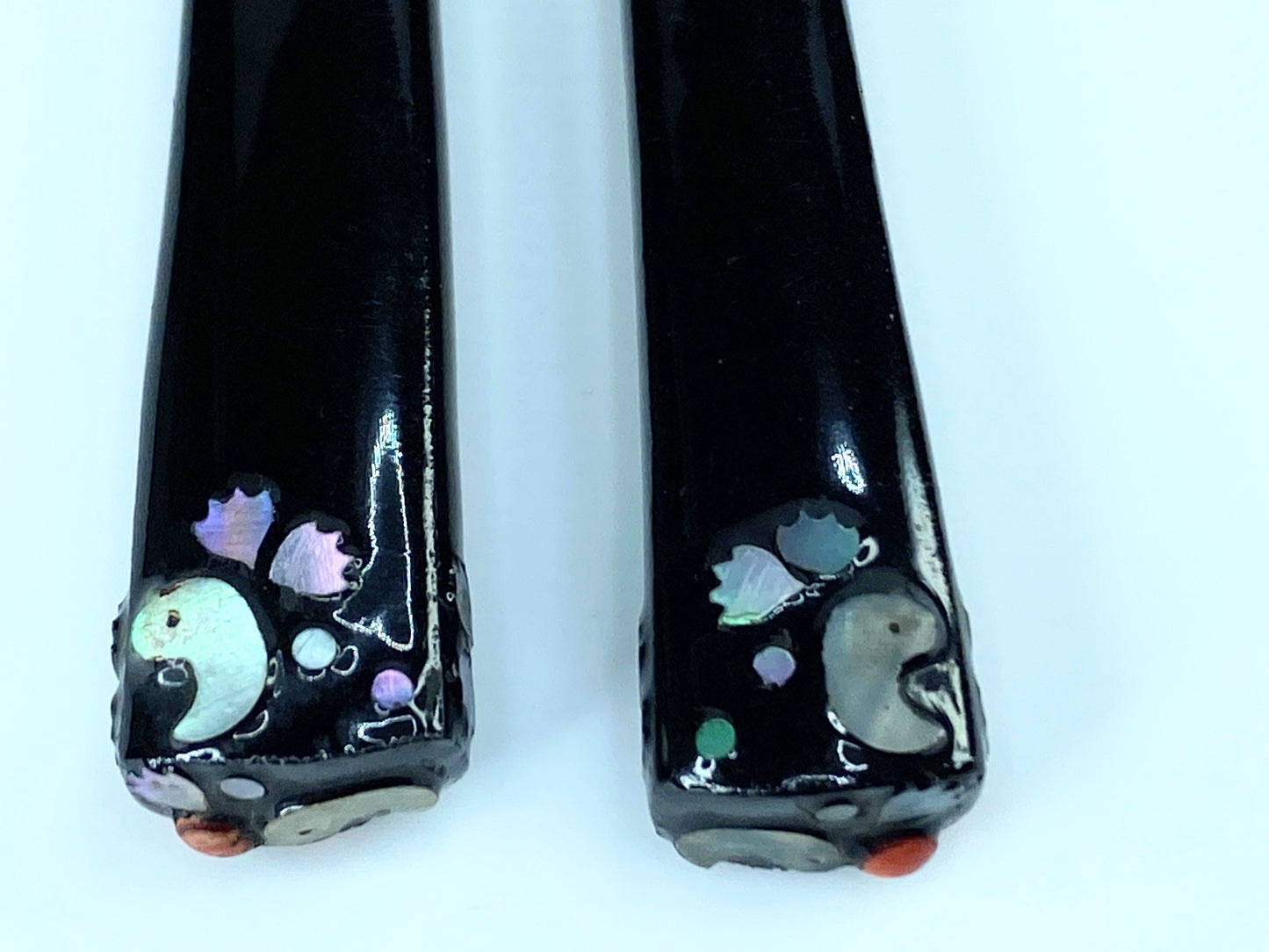Mid age Kanzashi kimono Hair stick , Mother-Of-Pearl, Silver, Gold Wire GS395