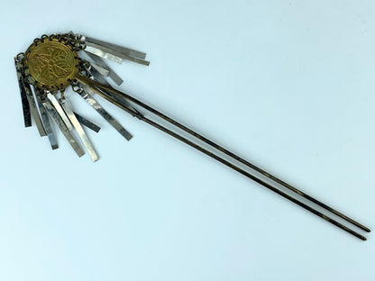 Early century Japanese Bira Kanzashi Geisha Maiko Flyer Hair pin 6 5/8" GS397