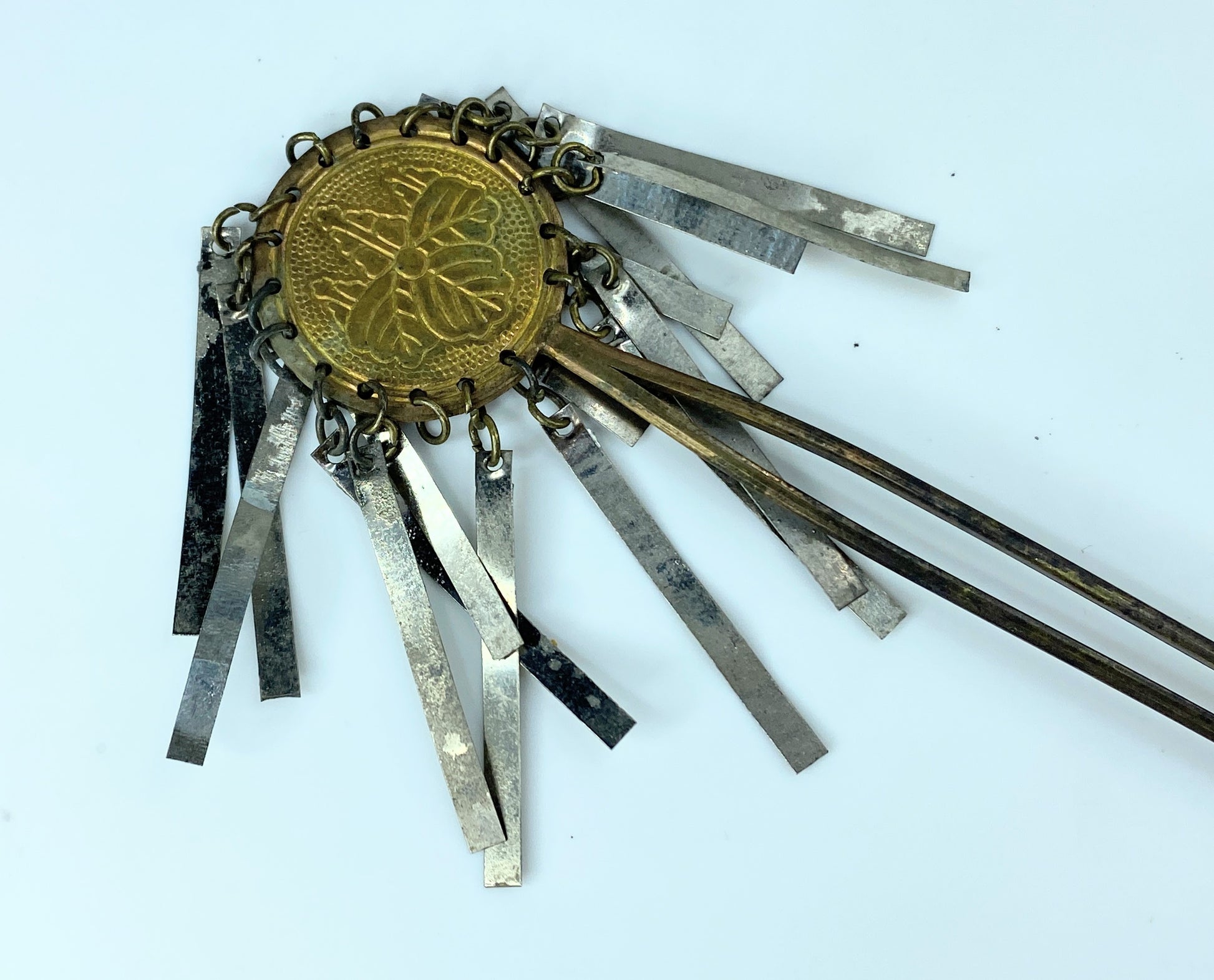 Early century Japanese Bira Kanzashi Geisha Maiko Flyer Hair pin 6 5/8" GS397