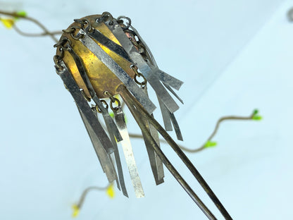 Early century Japanese Bira Kanzashi Geisha Maiko Flyer Hair pin 6 5/8" GS397