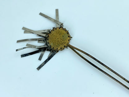 Early century Japanese Bira Kanzashi Geisha Maiko Flyer Hair pin 6 5/8" GS397