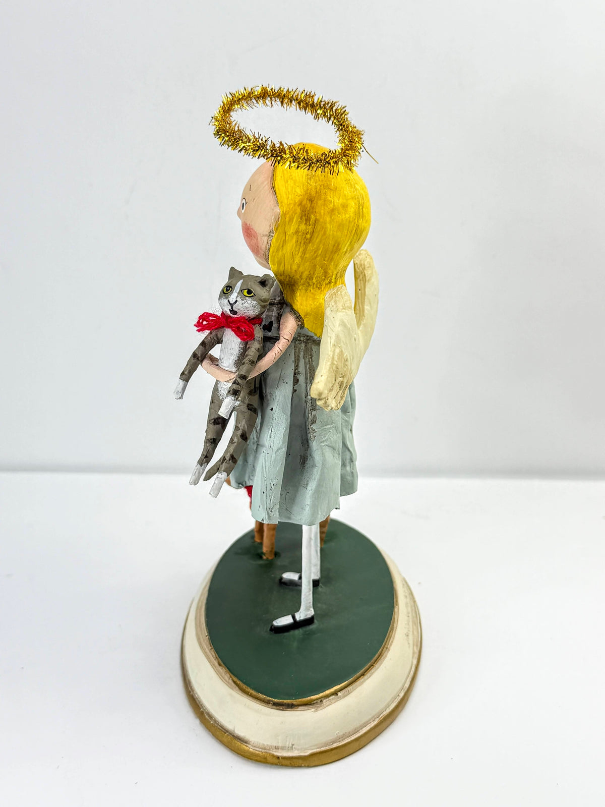 Lori Mitchell Animal Keeper Angel Cat Dog Figurine New in Box old stock A1282