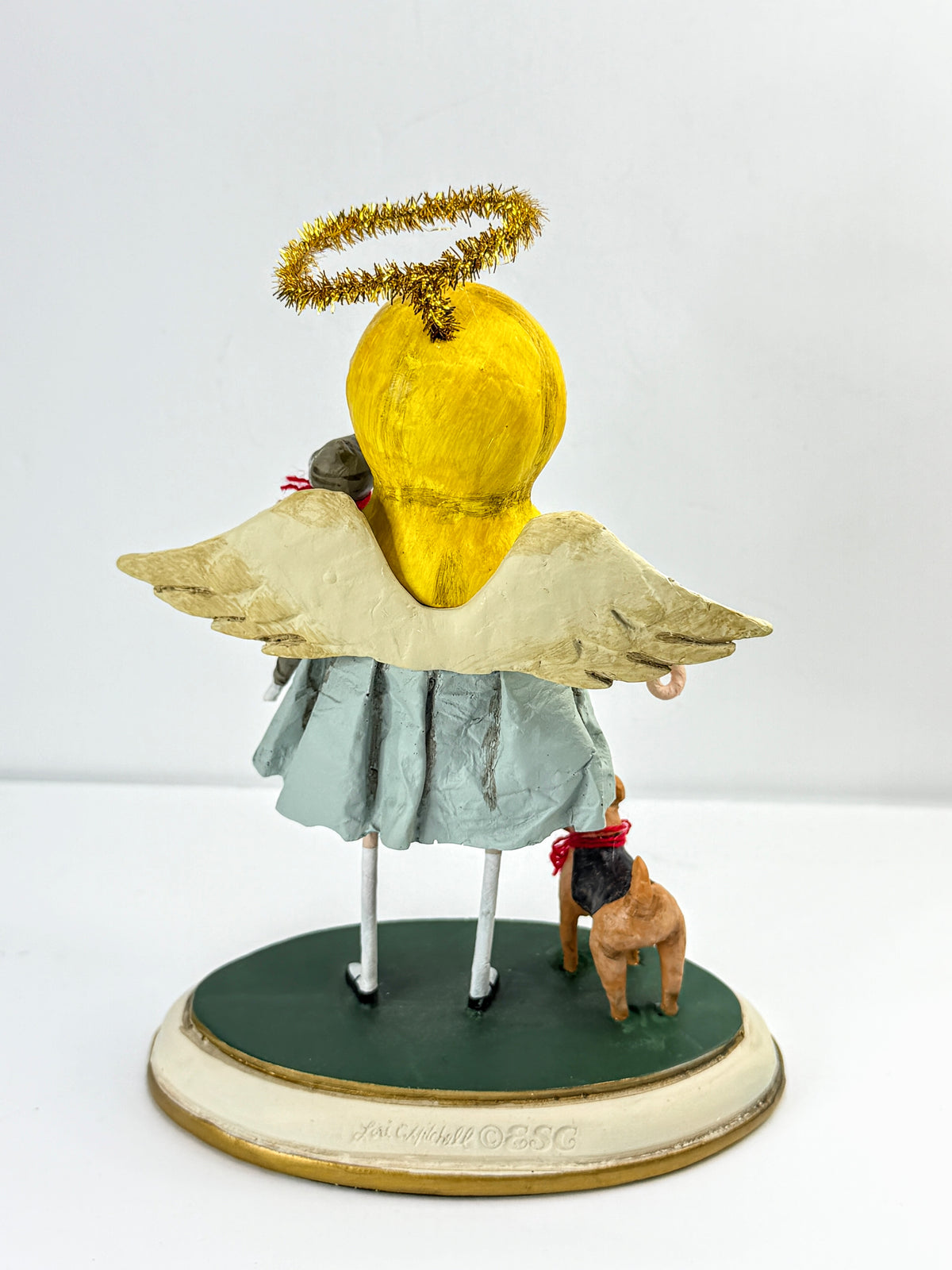 Lori Mitchell Animal Keeper Angel Cat Dog Figurine New in Box old stock A1282