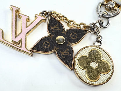 Vintage Louis Vuitton Fleur De Monogram Bag Charm Key Chain SS341
