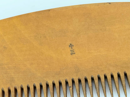 Antique Japan handmade Fine Tooth Tokigushi Boxwood Comb with hairstick GS519