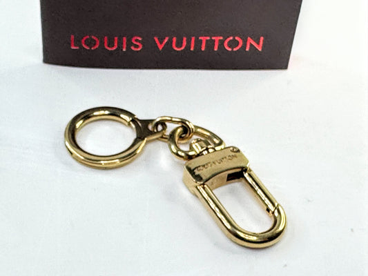 Vintage Louis Vuitton Gold Tone Bag Charm Key Holder Dual Ring SS342