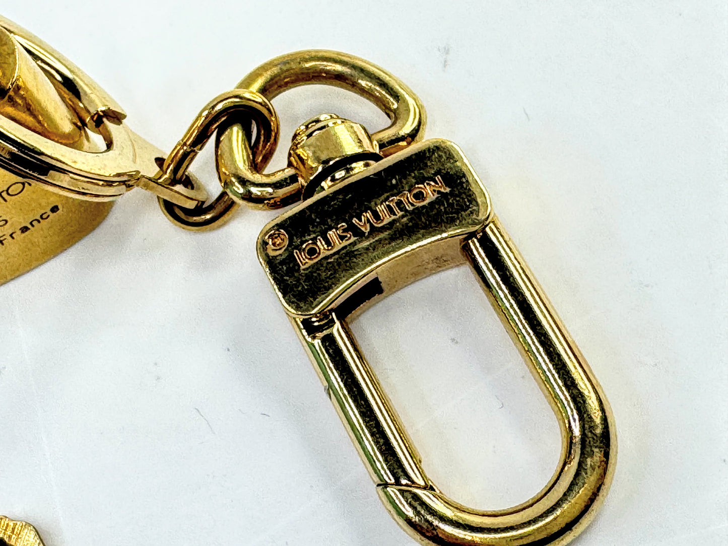 Vintage Louis Vuitton Brass Padlock and Matching Key Set SS343