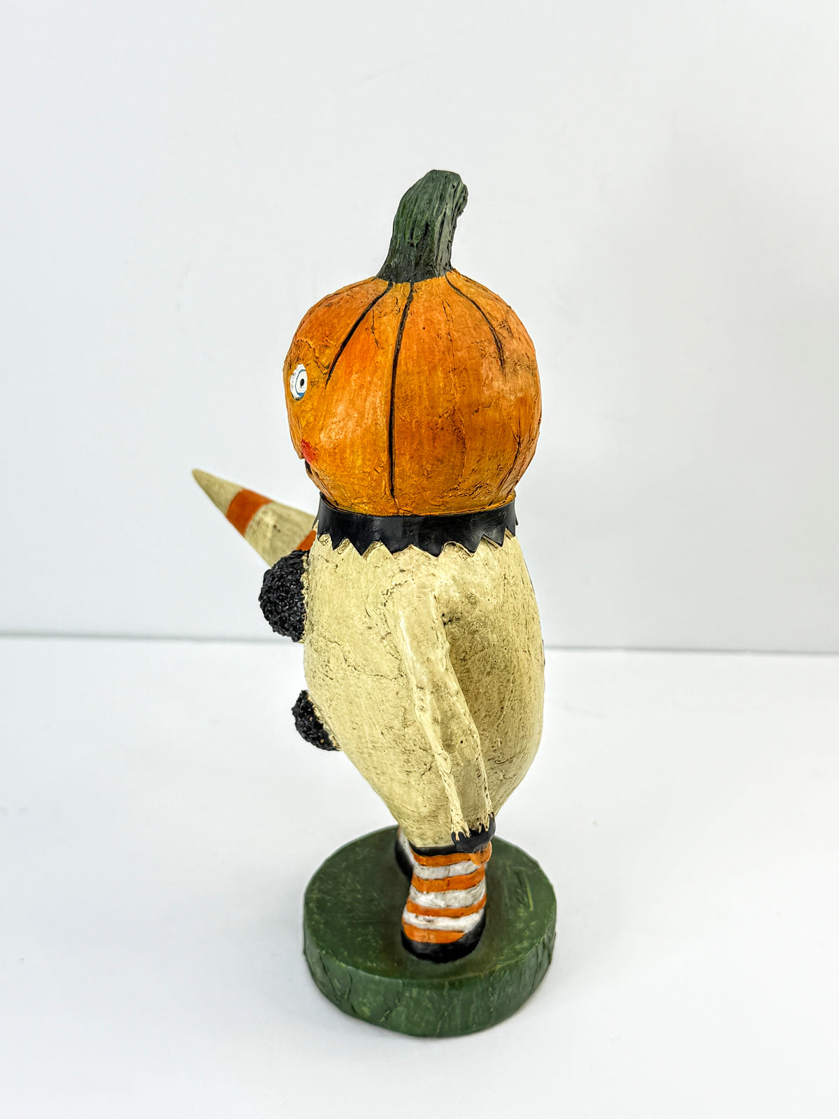 Retired Lori Mitchell Halloween Pumpkin Scarecrow Clown Figurine Mint A1286