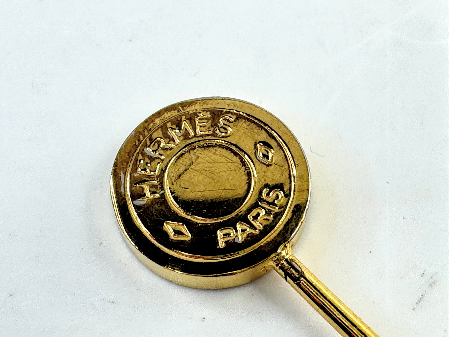 Vintage Hermès Gold Clou de Selle Stick Pin GS809