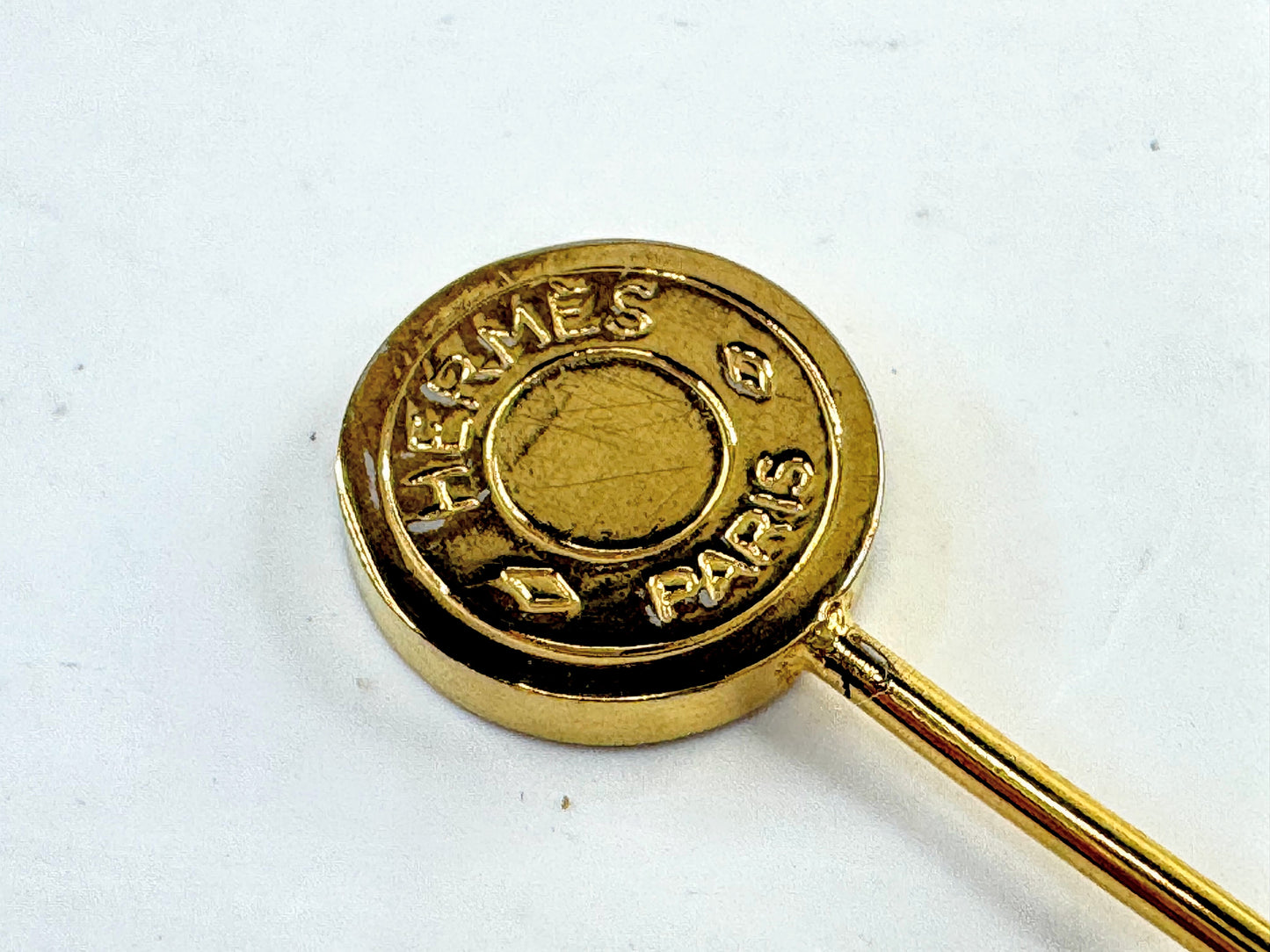 Vintage Hermès Gold Clou de Selle Stick Pin GS809