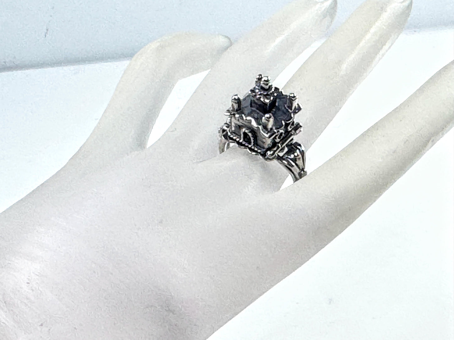 Vintage Sterling Silver Jewish Traditional Wedding Marriage Ring Judaica JR1628