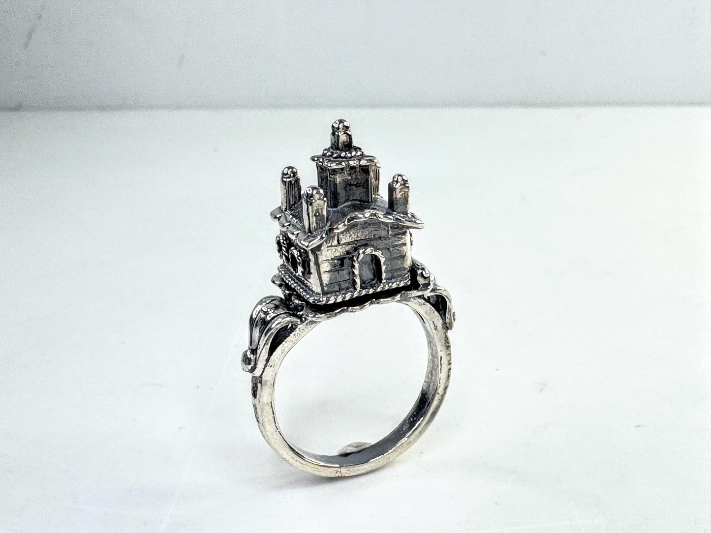Vintage Sterling Silver Jewish Traditional Wedding Marriage Ring Judaica JR1628