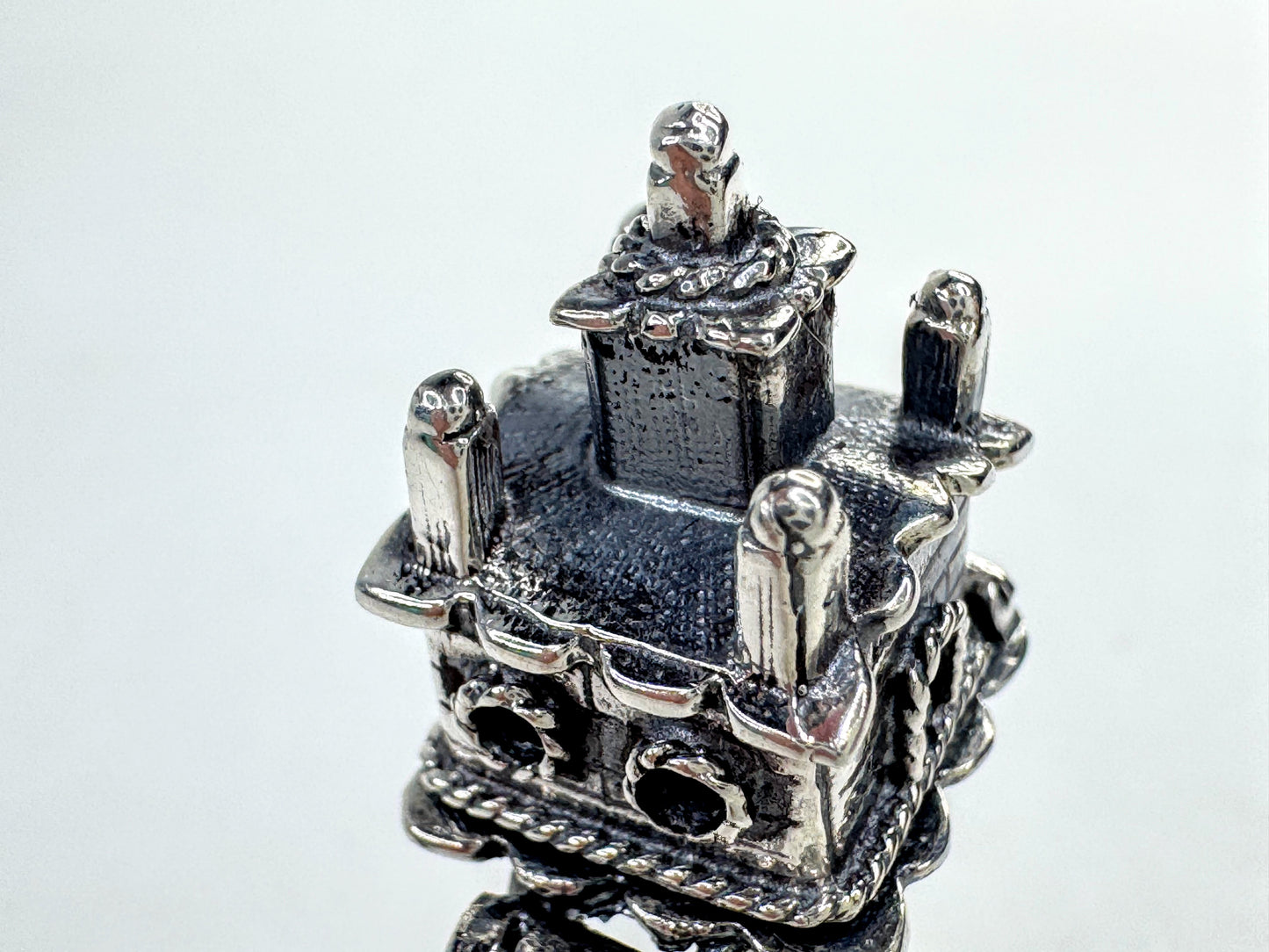 Vintage Sterling Silver Jewish Traditional Wedding Marriage Ring Judaica JR1628