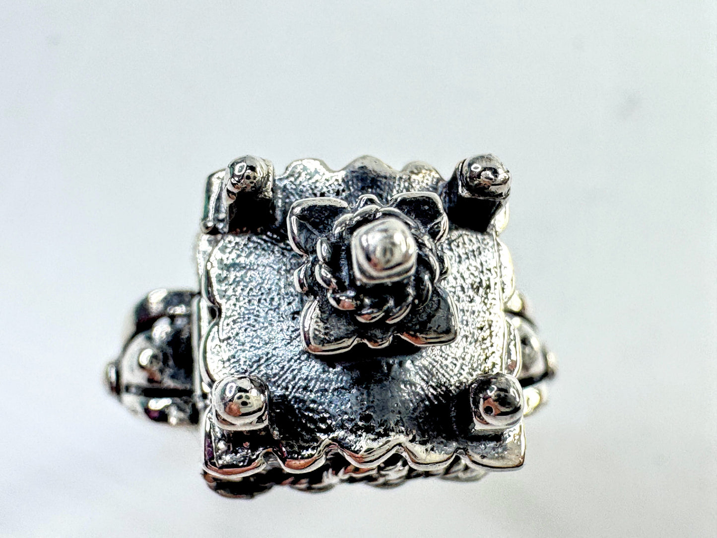Vintage Sterling Silver Jewish Traditional Wedding Marriage Ring Judaica JR1628
