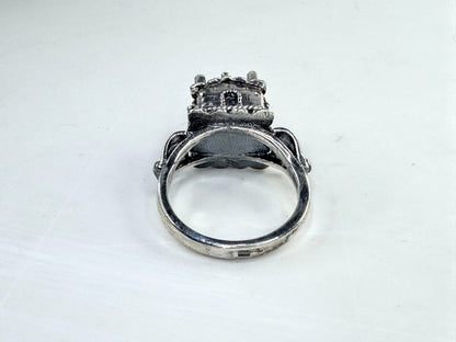 Vintage Sterling Silver Jewish Traditional Wedding Marriage Ring Judaica JR1628