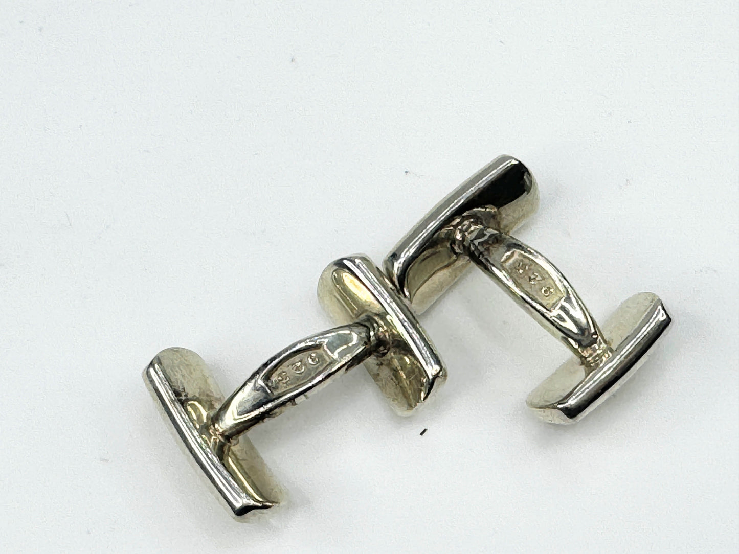 Tiffany & Co 1837 cufflinks - sterling silver w/pouch JR9454