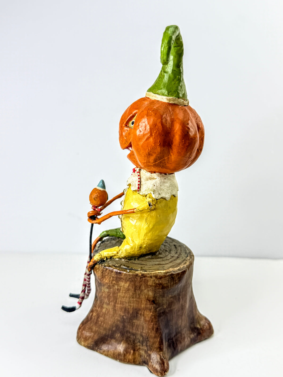 Lori Mitchell Curly Jack Retired Pumpkin Halloween Figurine A1288