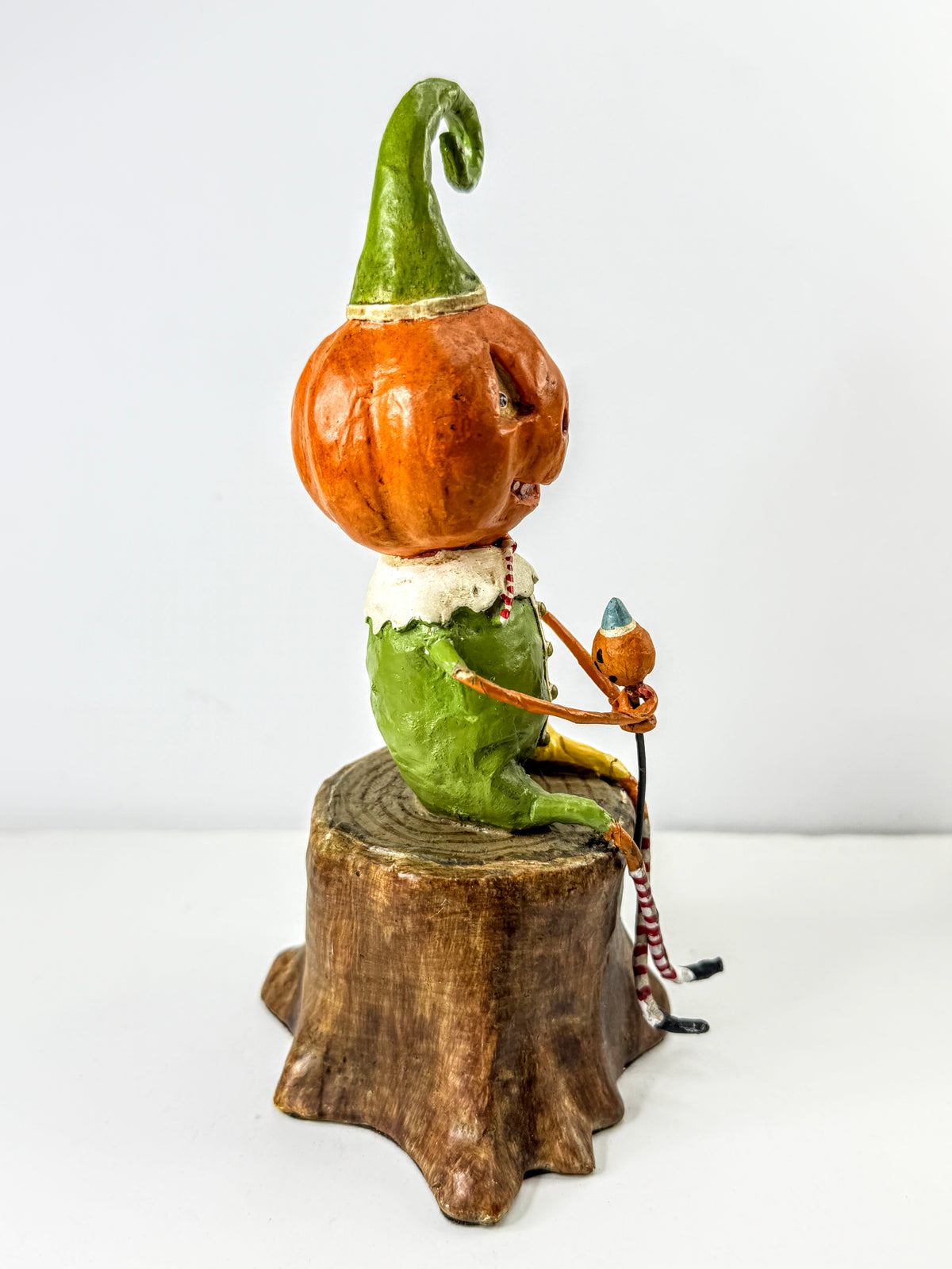 Lori Mitchell Curly Jack Retired Pumpkin Halloween Figurine A1288