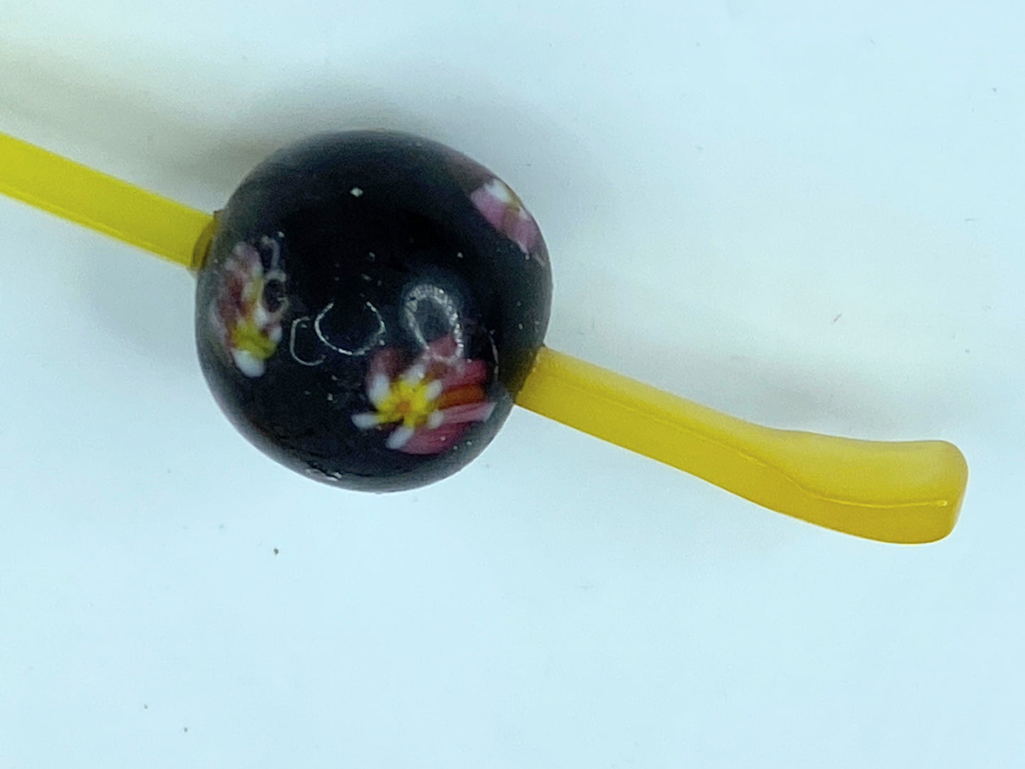 Japanese Tama Kanzashi 150mm Blacken Painted in vermilion Hair ornament GS521