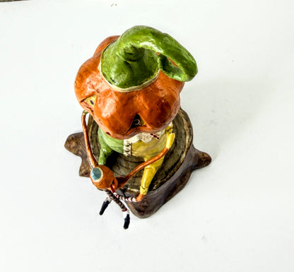 Lori Mitchell Curly Jack Retired Pumpkin Halloween Figurine A1288